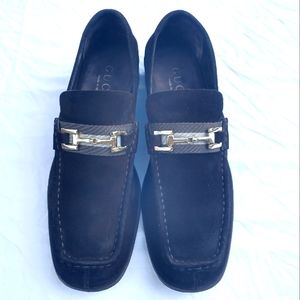 Gucci Brown Suede Bit loafers Men Size 42E 8.5 US